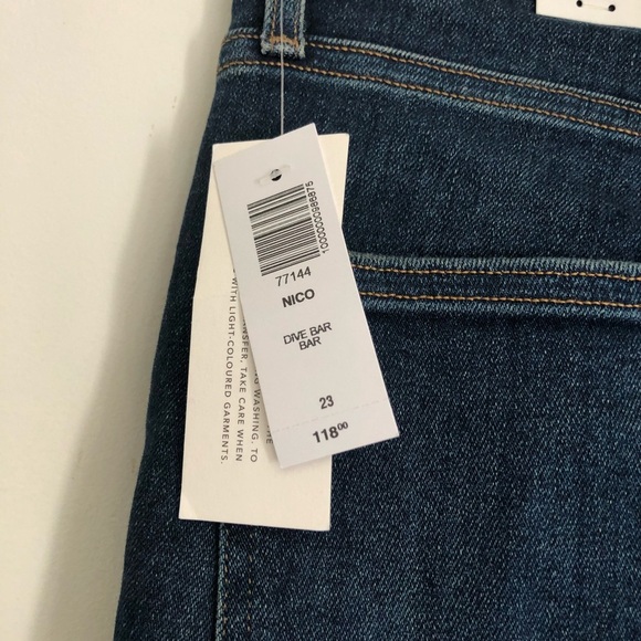 Denim forum NWT the nico mid rise skinny crop Jean - Picture 5 of 8